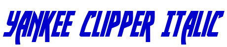 Yankee Clipper Italic police de caractère